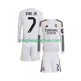 Completo Calcio Real Madrid Vinicius Junior 7 Bambino Divisa Prima 2025-2026 ML
